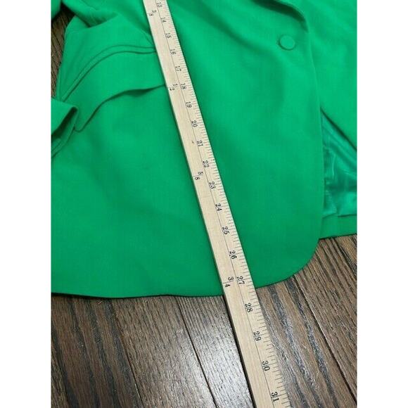 Generation Love Hudson Blazer Jacket Peak Lapel 3/4 Sleeve Pockets Green XXL NEW - Picture 9 of 11